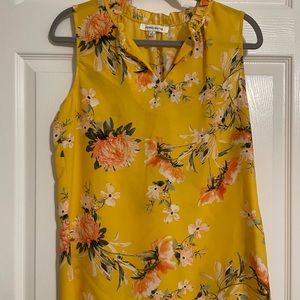 Rose + Olive print top